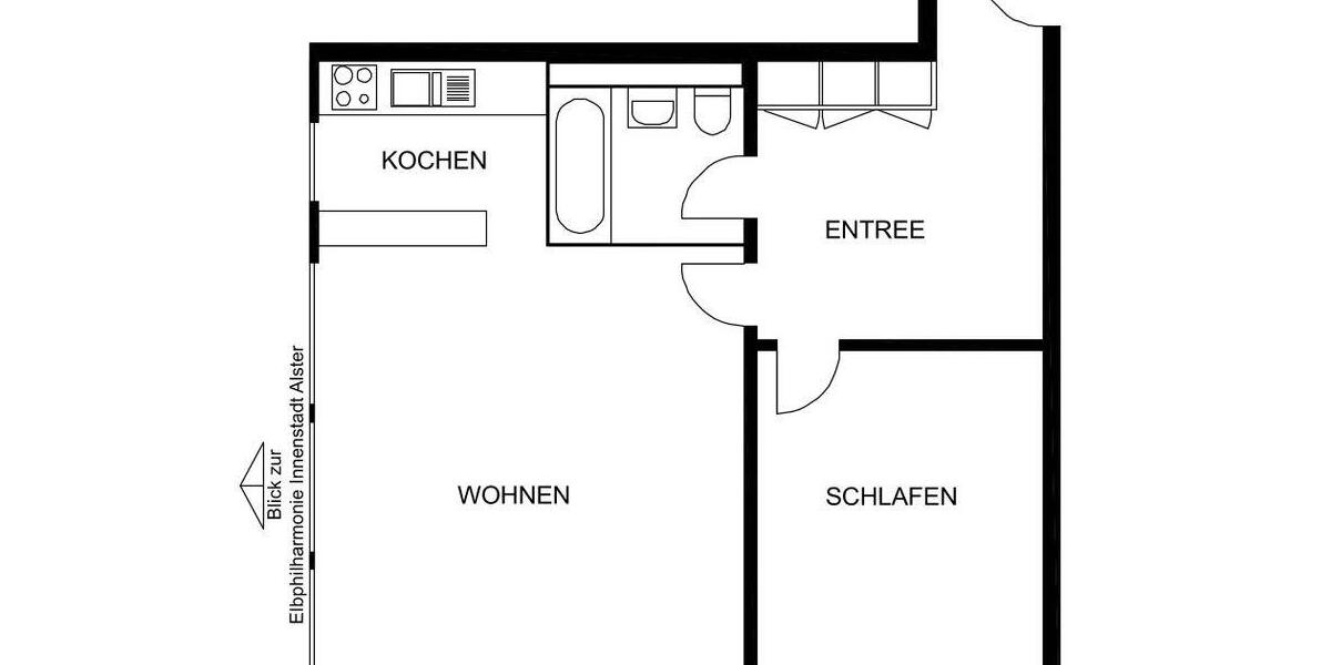 Etagenwohnung Hamburg Barmbek-Süd - 2 Zimmer, 67 m&sup2;, 345.000&euro; | Angebot:24770863