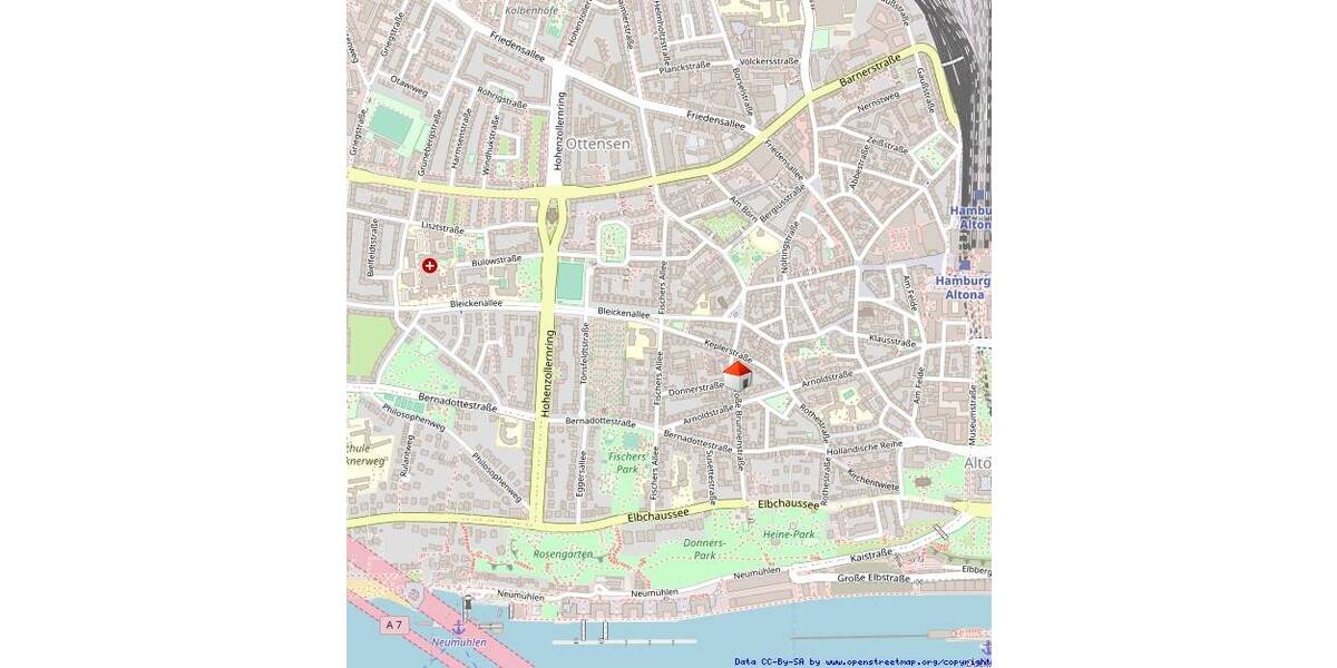 Etagenwohnung Hamburg Ottensen - 3 Zimmer, 54 m&sup2;, 585.000&euro; | Angebot:25999634