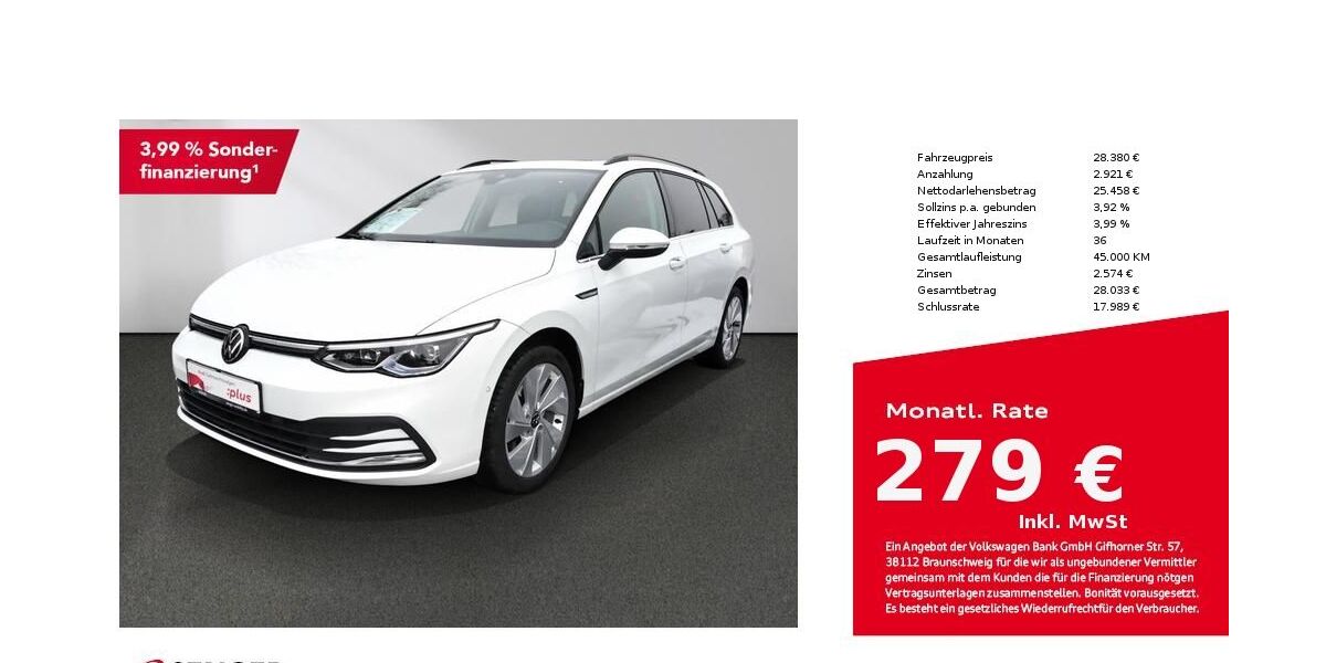 VW Golf 38.900 km 27.880 &euro; Bad Oldesloe 23843