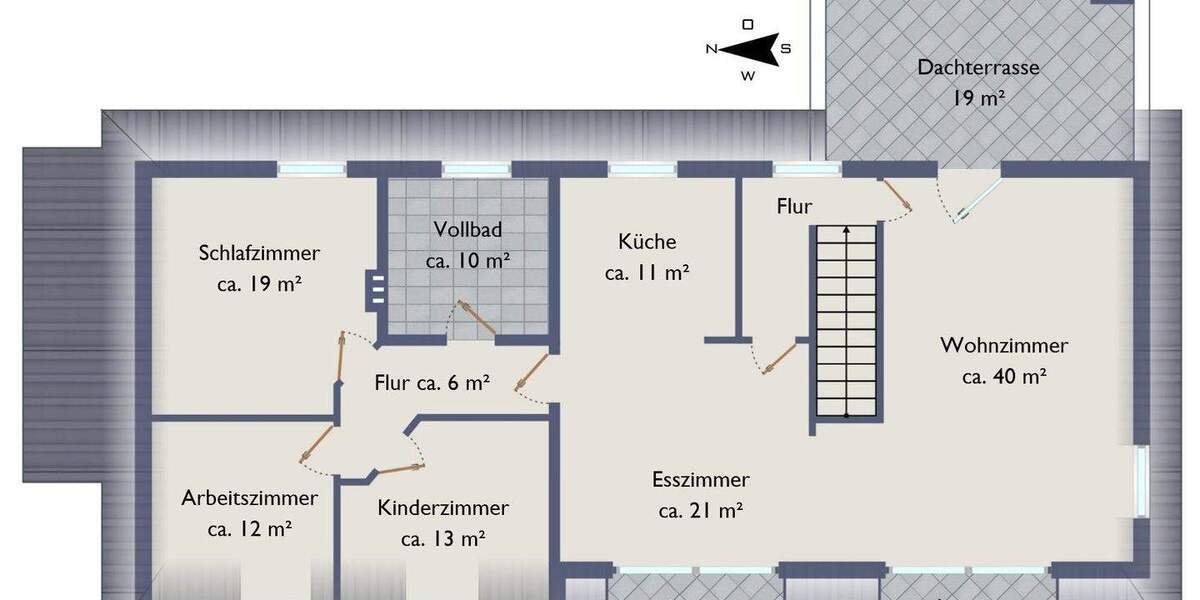 Etagenwohnung Hamburg Poppenbüttel - 4 Zimmer, 153 m&sup2;, 550.000&euro; | Angebot:25779589