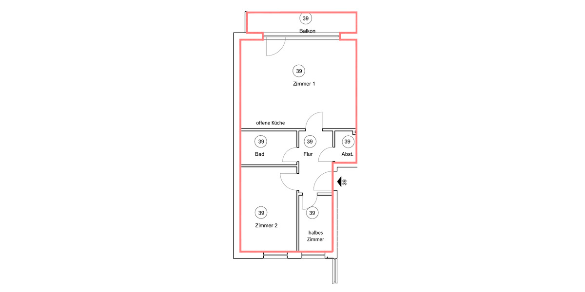 Etagenwohnung Hamburg Eimsbüttel - 2 Zimmer, 64 m&sup2;, 466.128&euro; | Angebot:25740740