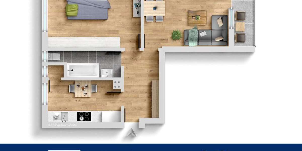 Etagenwohnung Hamburg / Lokstedt Lokstedt - 2 Zimmer, 60 m&sup2;, 325.000&euro; | Angebot:24176876