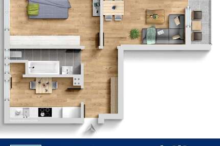 Wohnung Hamburg / Lokstedt Lokstedt - 2 Zimmer, 60 m&sup2;, 325.000&euro; | Angebot:24176876