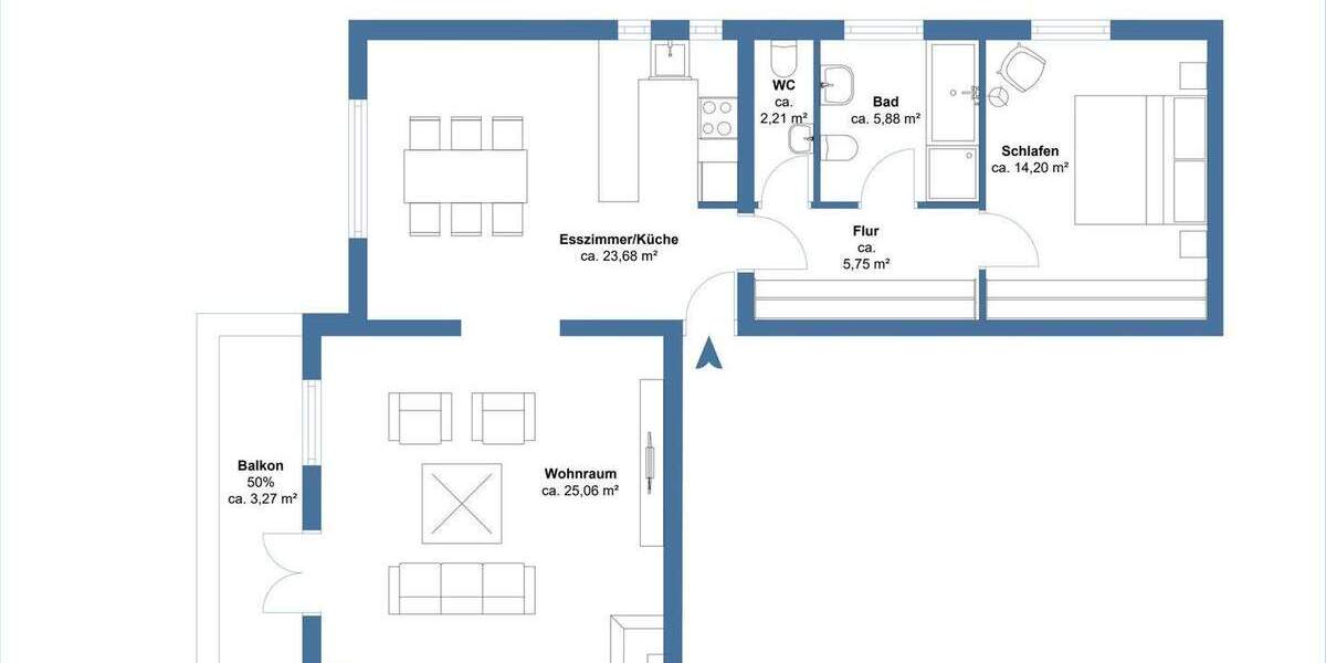 Etagenwohnung Hamburg / Rotherbaum Rotherbaum - 3 Zimmer, 86 m&sup2;, 789.000&euro; | Angebot:25694633
