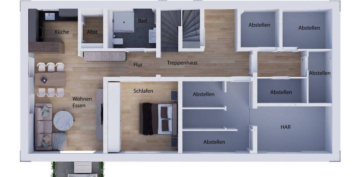 Etagenwohnung Norderstedt Harksheide - 2 Zimmer, 61 m&sup2;, 309.900&euro; | Angebot:26541242