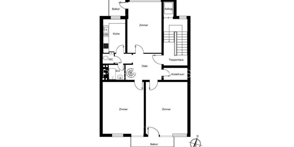 Etagenwohnung Hamburg Harvestehude - 6 Zimmer, 141 m&sup2;, 1.350.000&euro; | Angebot:25777588