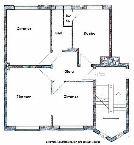 Etagenwohnung Hamburg Wandsbek - 3 Zimmer, 68 m&sup2;, 319.000&euro; | Angebot:26996873