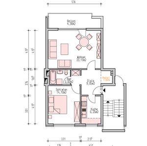 Etagenwohnung Kölln-Reisiek Reisiek - 2 Zimmer, 60 m&sup2;, 800&euro; | Angebot:25324044