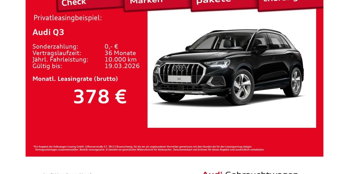 Audi Q3 19.562 km 38.480 &euro; Hamburg 22419