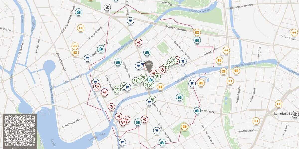 Etagenwohnung Hamburg Winterhude - 3 Zimmer, 67 m&sup2;, 495.000&euro; | Angebot:25773872