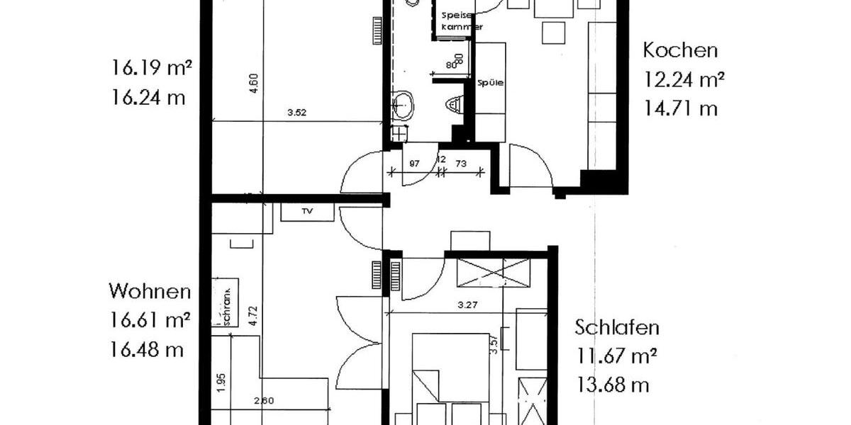 Etagenwohnung Hamburg Wandsbek - 3 Zimmer, 69 m&sup2;, 330.000&euro; | Angebot:25432550