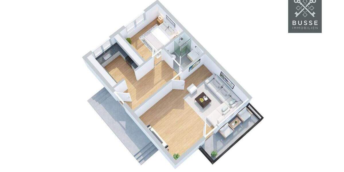 Etagenwohnung Hamburg Eppendorf - 2 Zimmer, 479.000&euro; | Angebot:25689319