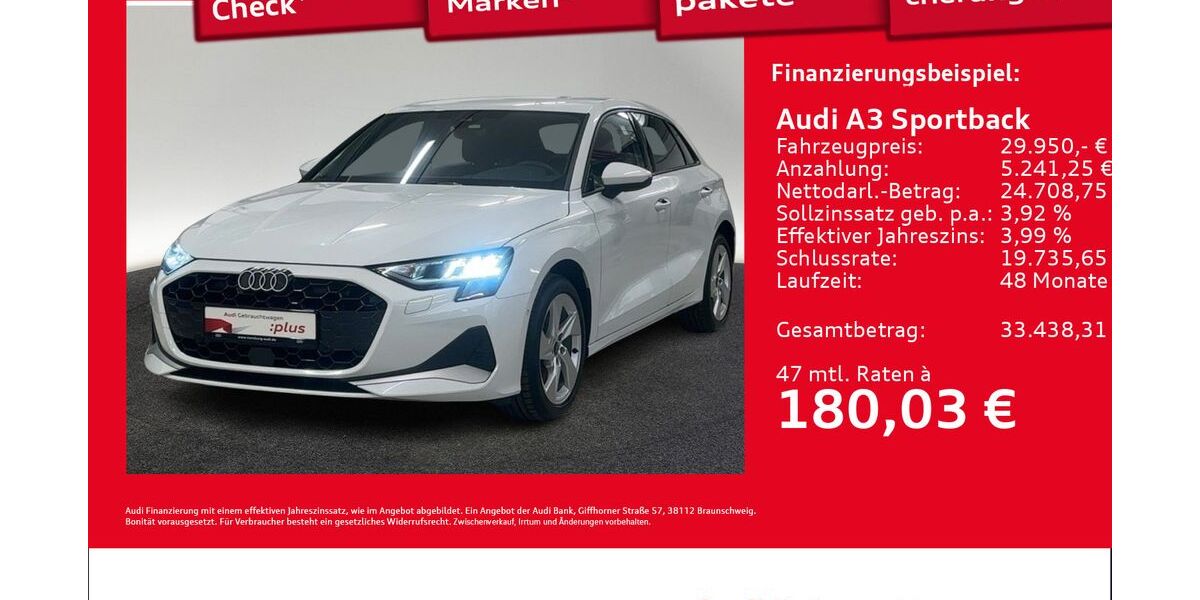 Audi A3 20.515 km 29.450 &euro; Hamburg 20537