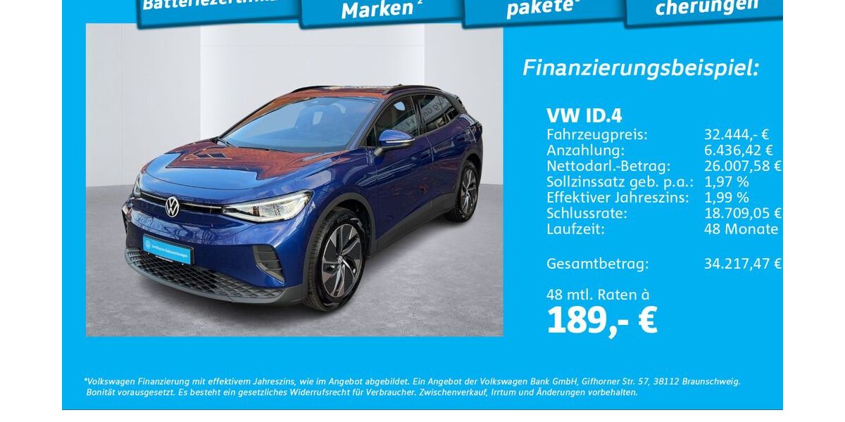 VW ID.4 3.274 km 32.333 &euro; Hamburg 22303