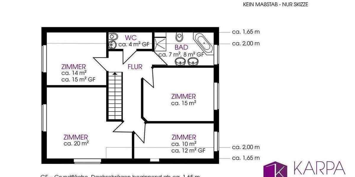 Terrassenwohnung Nahe - 6 Zimmer, 170 m&sup2;, 380.000&euro; | Angebot:25682405