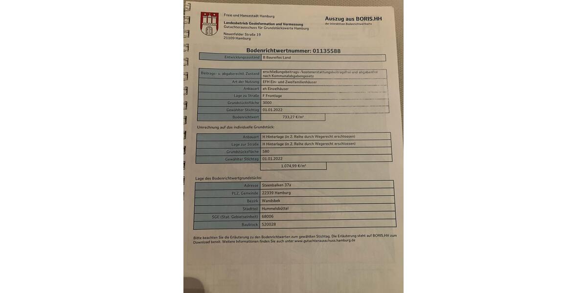 Doppelhaushälfte Hamburg Wandsbek - 5 Zimmer, 130 m&sup2;, 720.000&euro; | Angebot:25125484