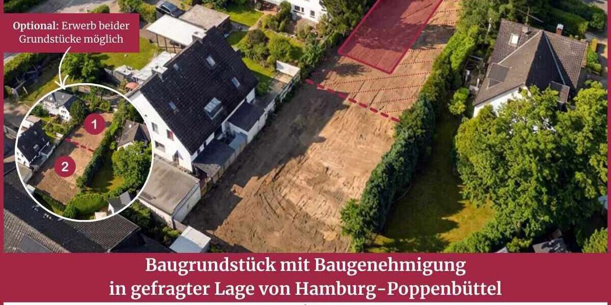 Grundstück Hamburg / Poppenbüttel Poppenbüttel - 389.000&euro; | Angebot:25397962