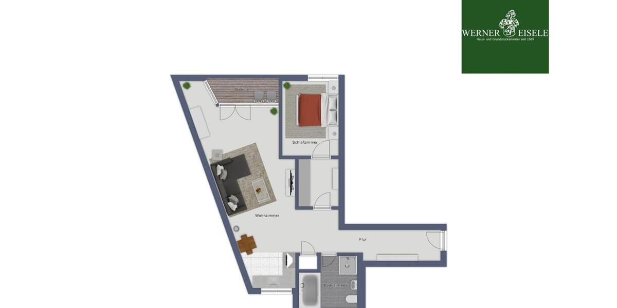 Etagenwohnung Hamburg Wandsbek - 2 Zimmer, 74 m&sup2;, 1.399&euro; | Angebot:25803960
