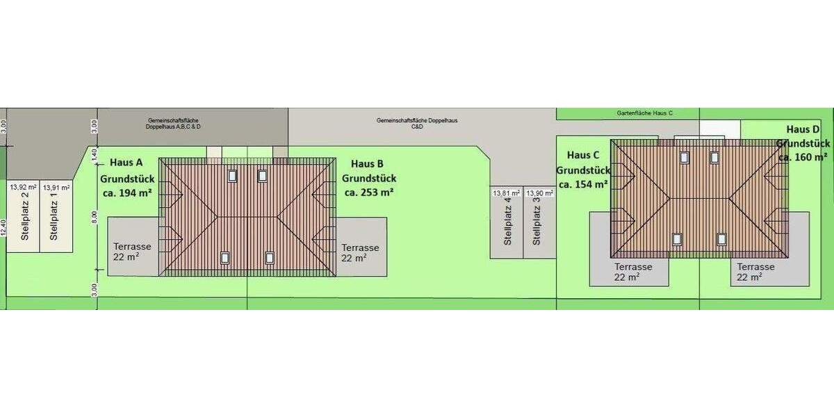 Doppelhaushälfte Barsbüttel - 4 Zimmer, 84 m&sup2;, 398.000&euro; | Angebot:25822487