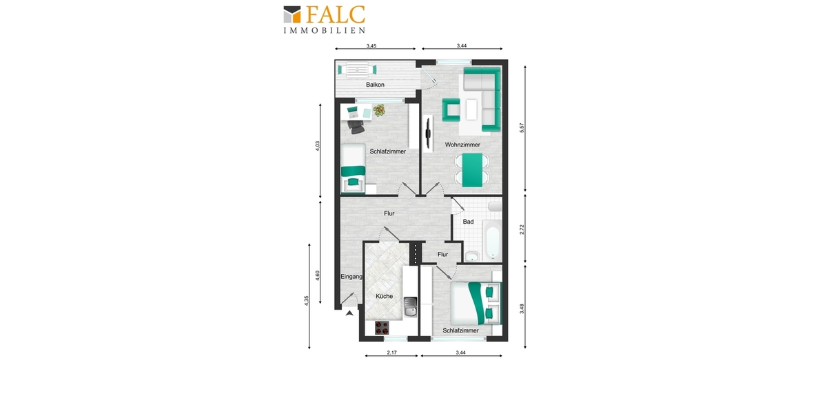 3-Zimmer-Wohnung mit Balkon – ideale Basis für Ihre Wohnideen - Etagenwohnung Hamburg Deutschland - Hamburg - Billstedt | Angebot:24742916