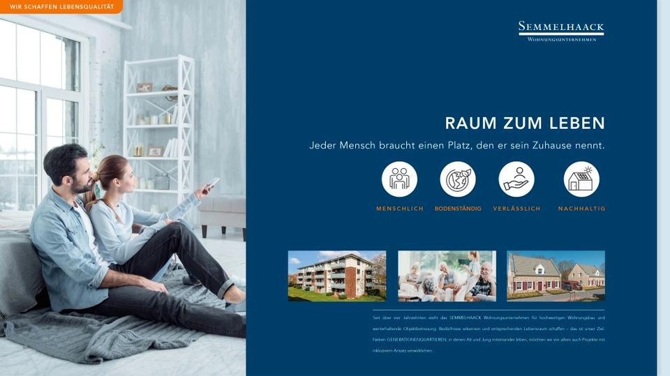 Etagenwohnung Quickborn - 2 Zimmer, 65 m&sup2;, 1.040&euro; | Angebot:25867517