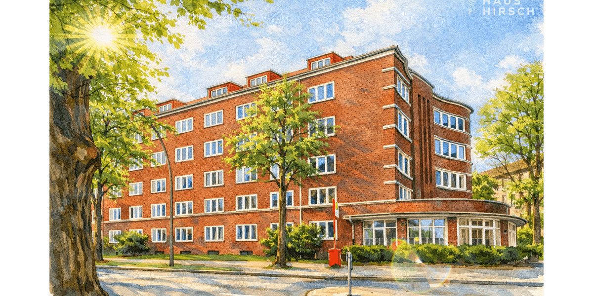 Etagenwohnung Hamburg Barmbek-Süd - 2 Zimmer, 40 m&sup2;, 259.000&euro; | Angebot:25657274