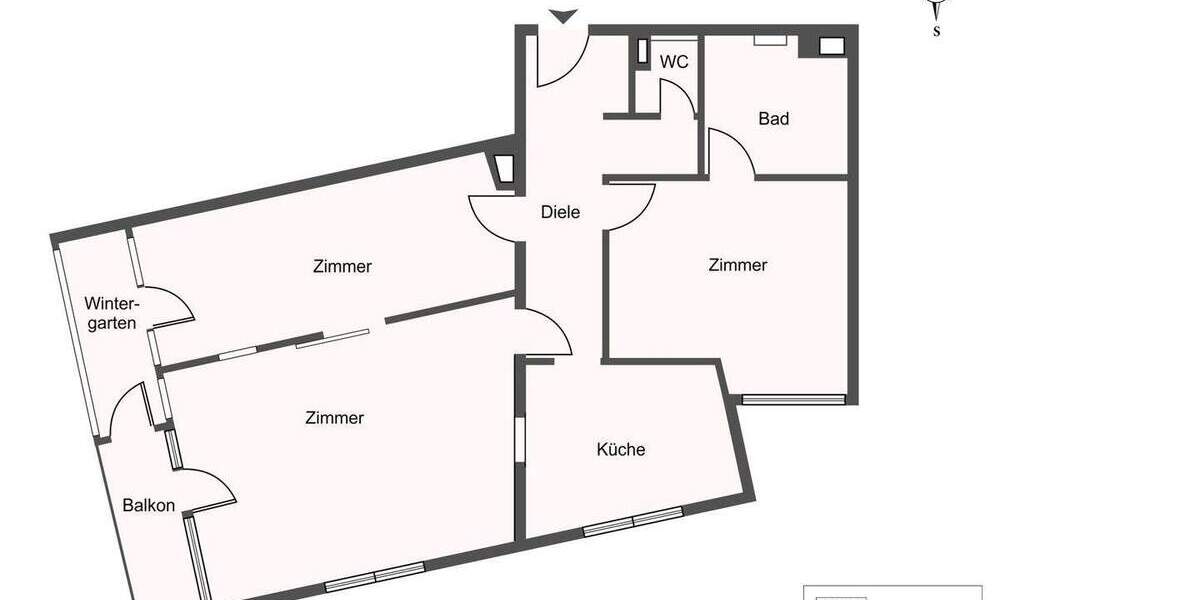 Etagenwohnung Hamburg / Poppenbüttel Poppenbüttel - 3 Zimmer, 98 m&sup2;, 545.000&euro; | Angebot:25668679