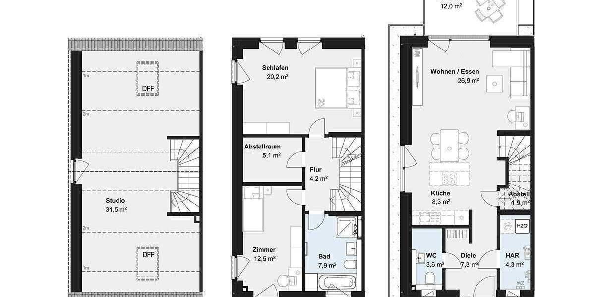 Doppelhaushälfte Norderstedt Harksheide - 4 Zimmer, 136 m&sup2;, 684.900&euro; | Angebot:26817248