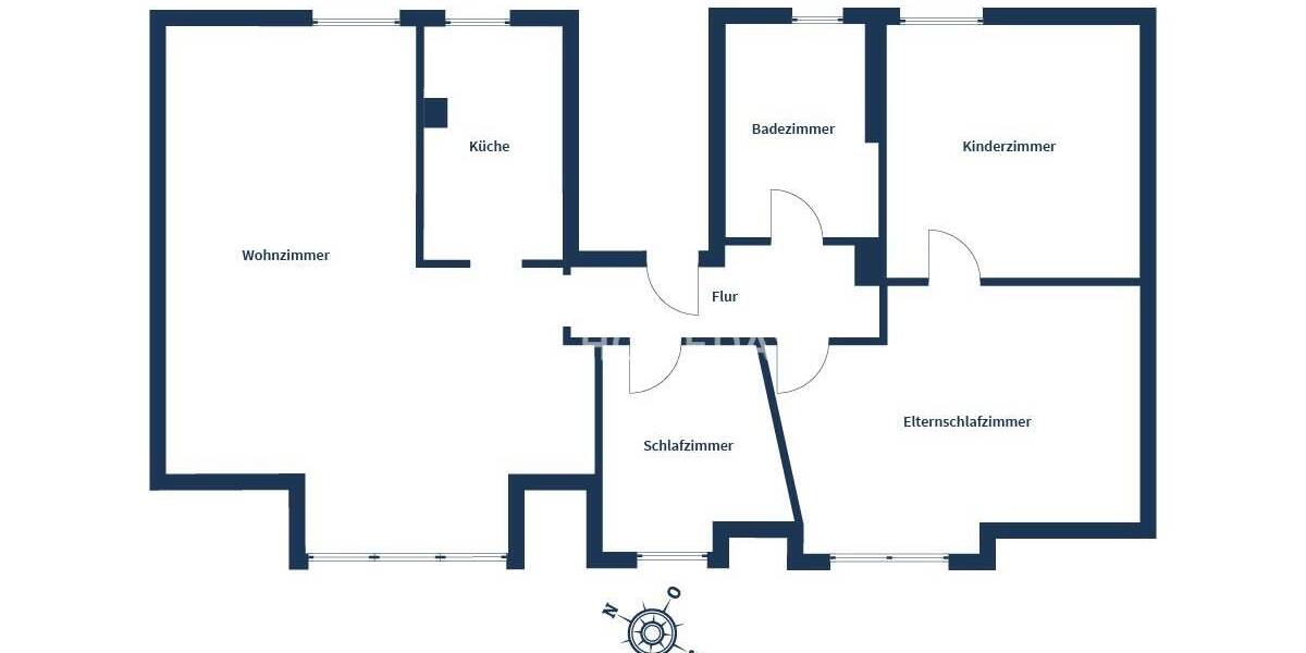 Etagenwohnung Bad Bramstedt - 4 Zimmer, 90 m&sup2;, 189.000&euro; | Angebot:25773265