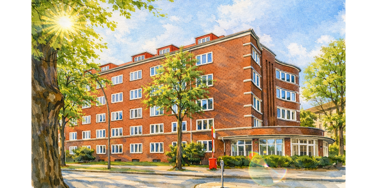 Etagenwohnung Hamburg Barmbek-Süd - 2 Zimmer, 41 m&sup2;, 259.000&euro; | Angebot:25860550