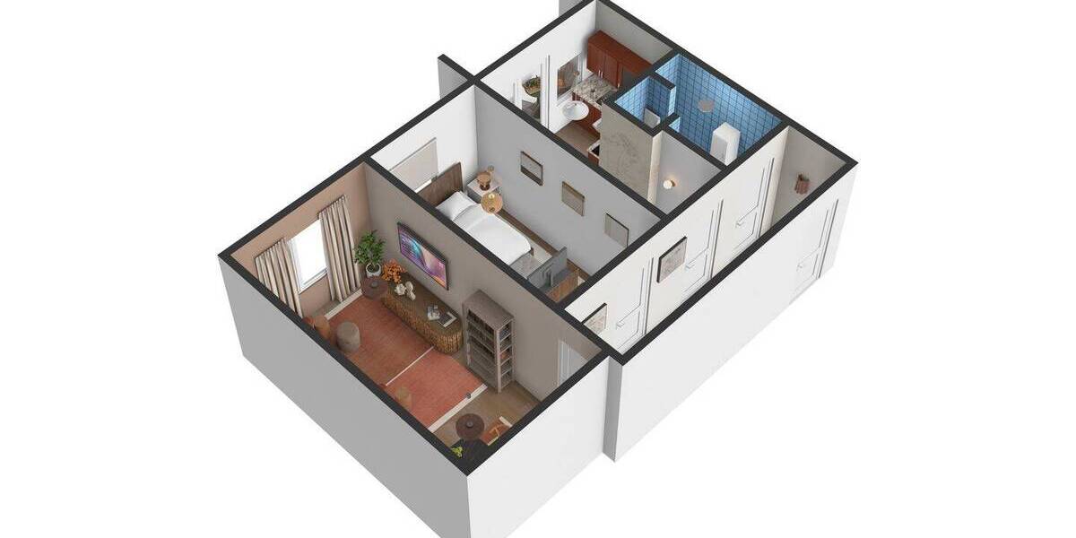 Etagenwohnung Hamburg Hamm - 2 Zimmer, 47 m&sup2;, 584&euro; | Angebot:26043894