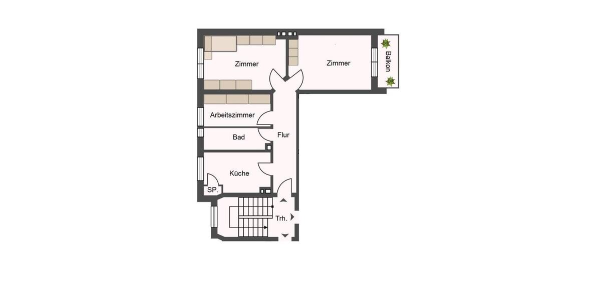 Etagenwohnung Hamburg Horn - 2 Zimmer, 65 m&sup2;, 850&euro; | Angebot:25927126