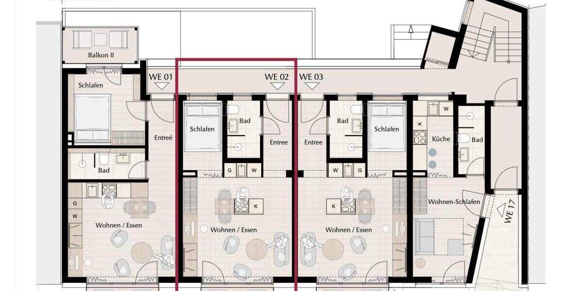 Etagenwohnung Hamburg Harvestehude - 1 Zimmer, 34 m&sup2;, 459.000&euro; | Angebot:25691342
