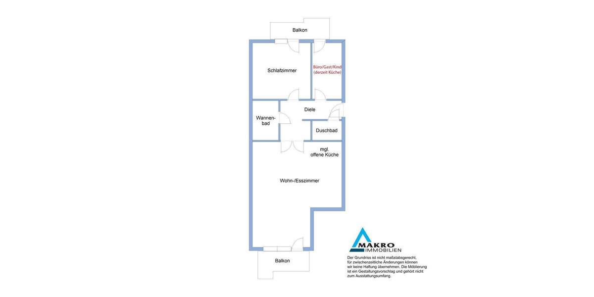 Etagenwohnung Hamburg Marienthal - 2 Zimmer, 81 m&sup2;, 429.000&euro; | Angebot:25701456