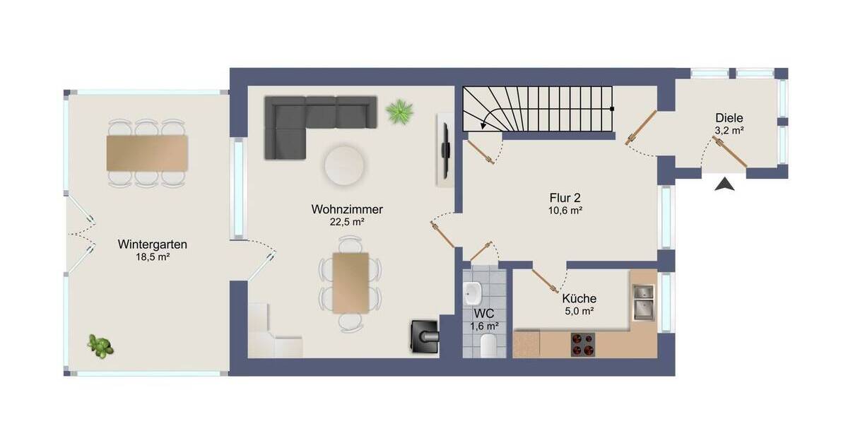 Reihenmittelhaus Hamburg / Rahlstedt Rahlstedt - 4 Zimmer, 92 m&sup2;, 398.000&euro; | Angebot:25678393