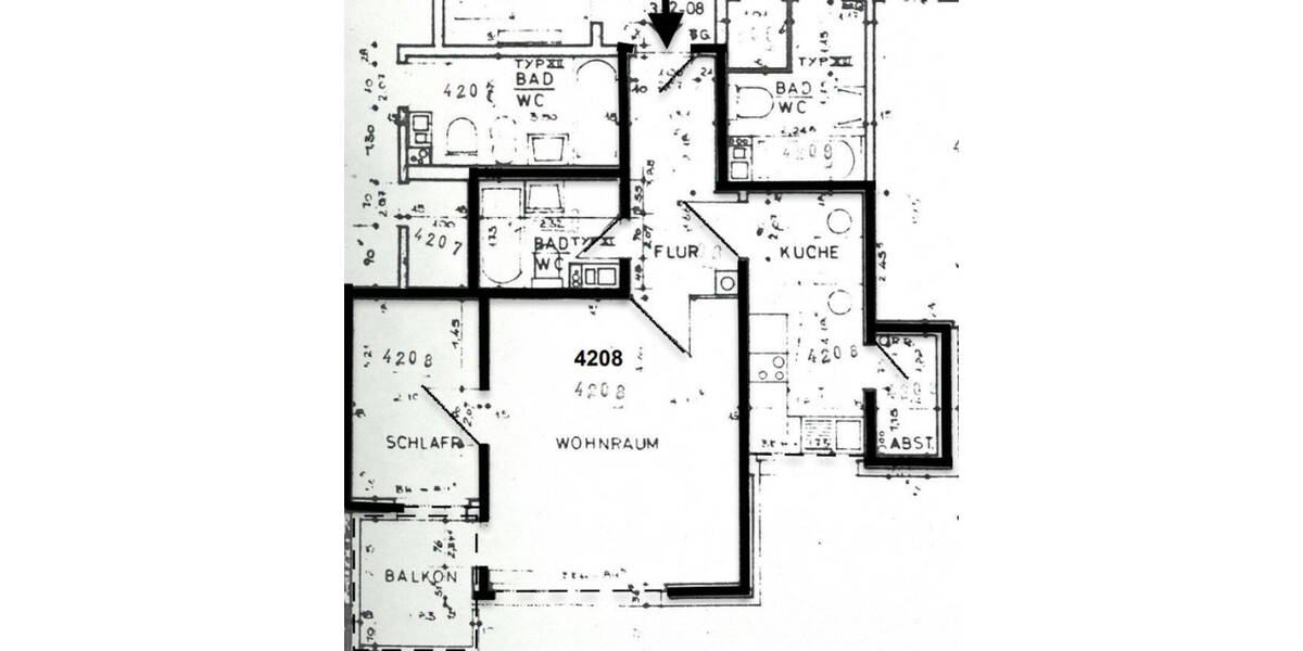 Etagenwohnung Hamburg Stellingen - 2 Zimmer, 43 m&sup2;, 179.000&euro; | Angebot:25938490