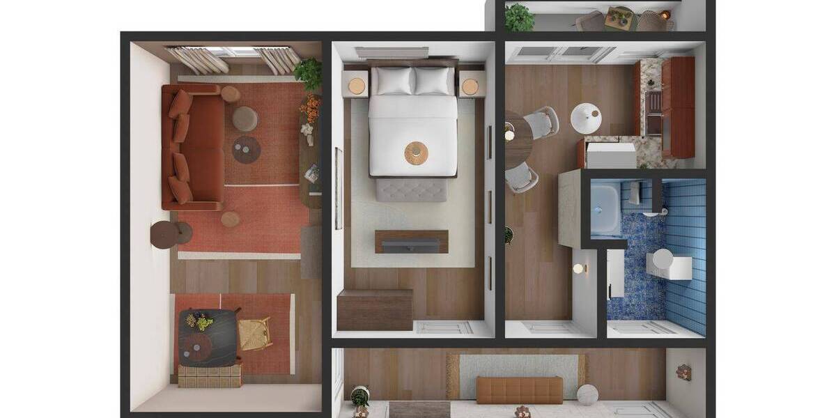 Etagenwohnung Hamburg Hamm - 2 Zimmer, 47 m&sup2;, 584&euro; | Angebot:26043894