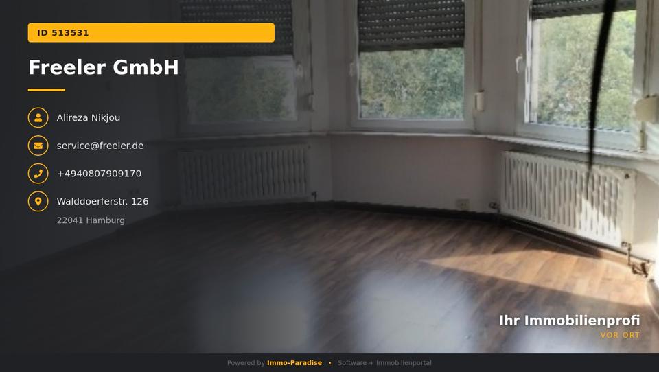 Etagenwohnung Hamburg Billstedt - 3 Zimmer, 74 m&sup2;, 735&euro; | Angebot:25974859