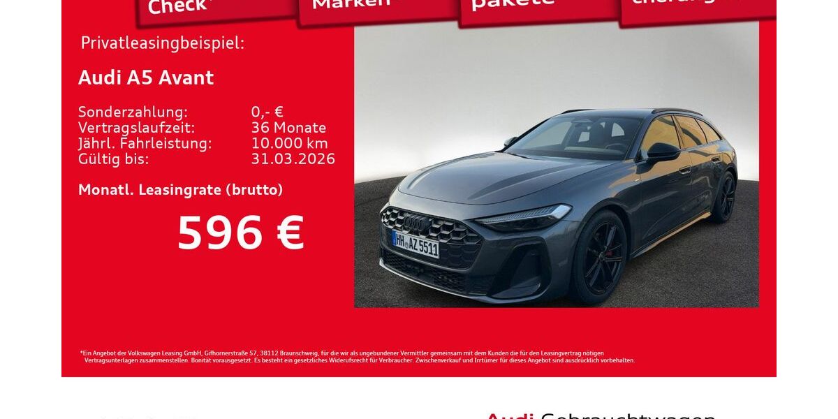 Audi A5 2.500 km 58.770 &euro; Hamburg 20537