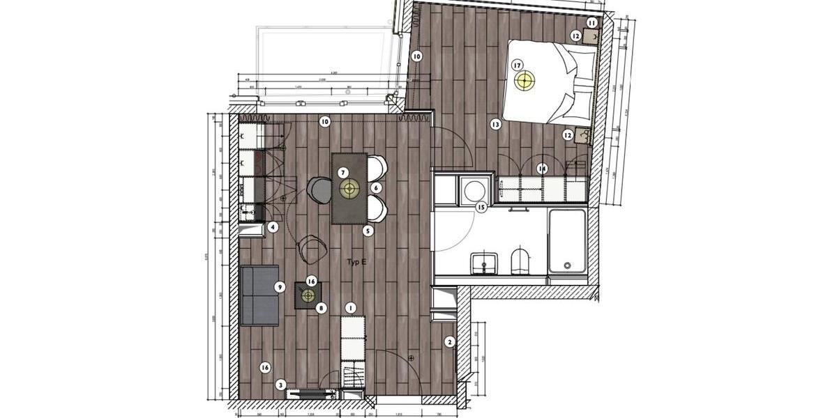 Etagenwohnung Hamburg Hamburg-Mitte - 2 Zimmer, 53 m&sup2;, 1.183&euro; | Angebot:25127280