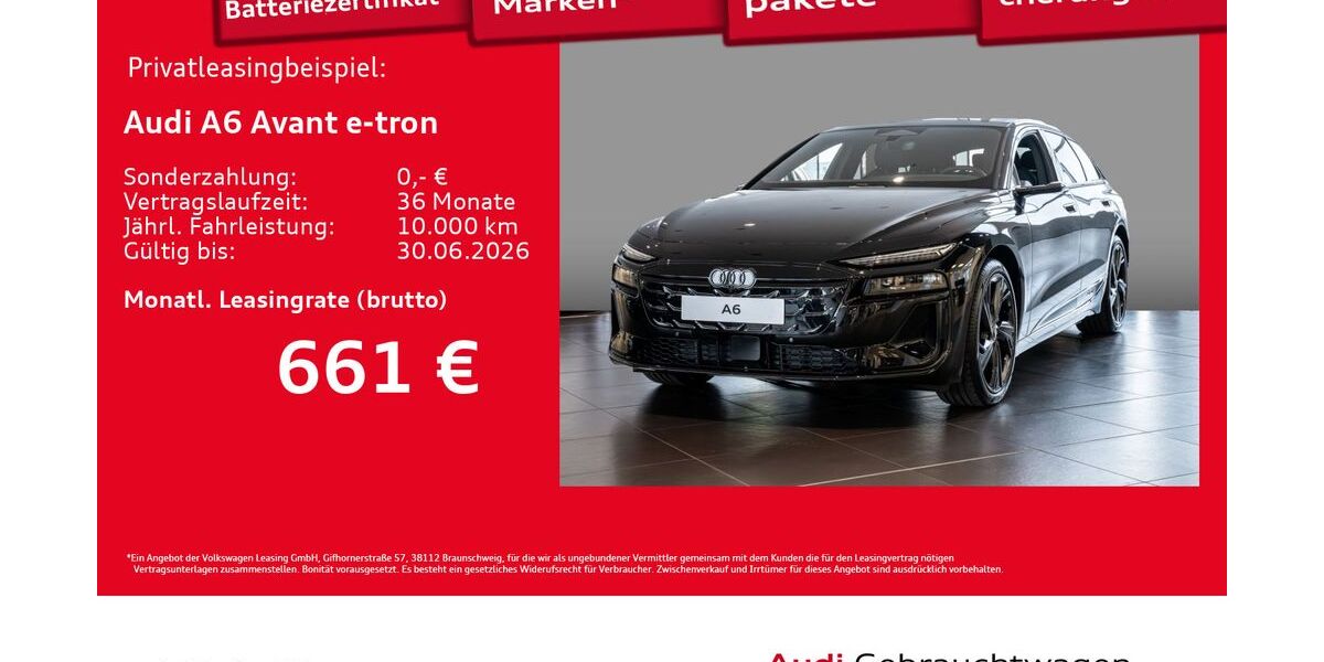 Audi A6 e-tron 7.500 km 72.960 &euro; Hamburg 20537