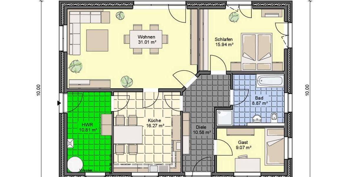 Bungalow Hohenfelde - 3 Zimmer, 106 m&sup2;, 438.500&euro; | Angebot:25680002