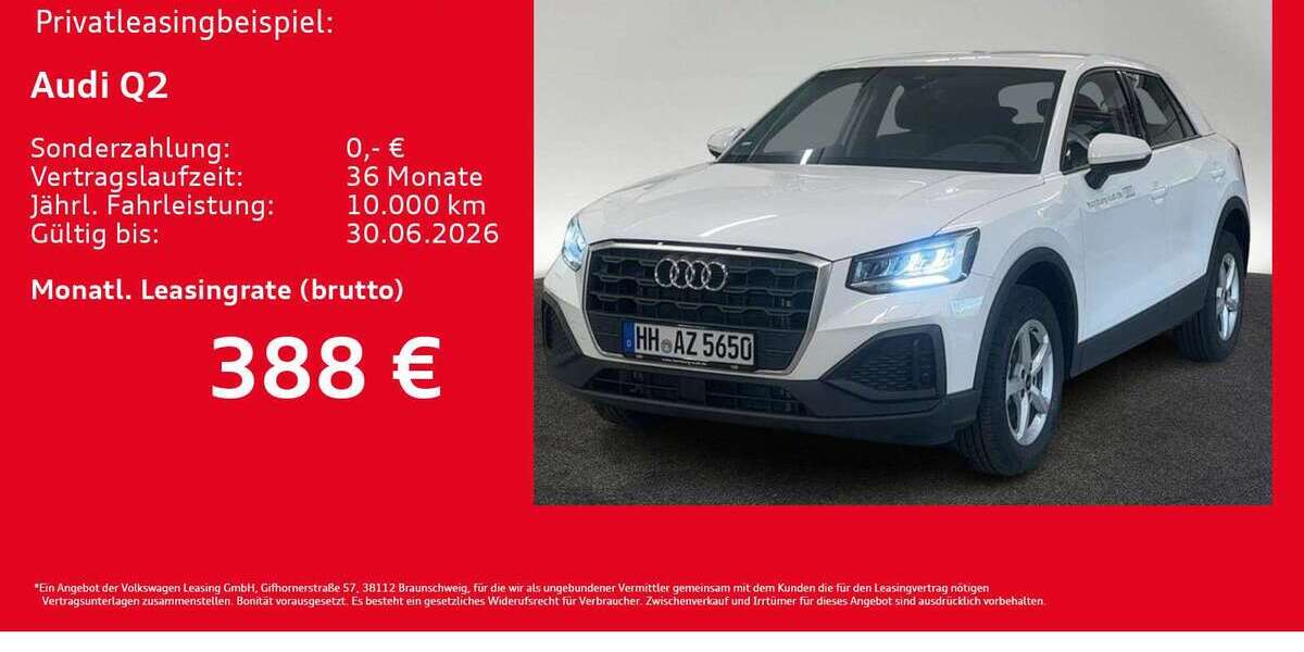 Audi Q2 1.890 km 29.440 &euro; Hamburg 20537
