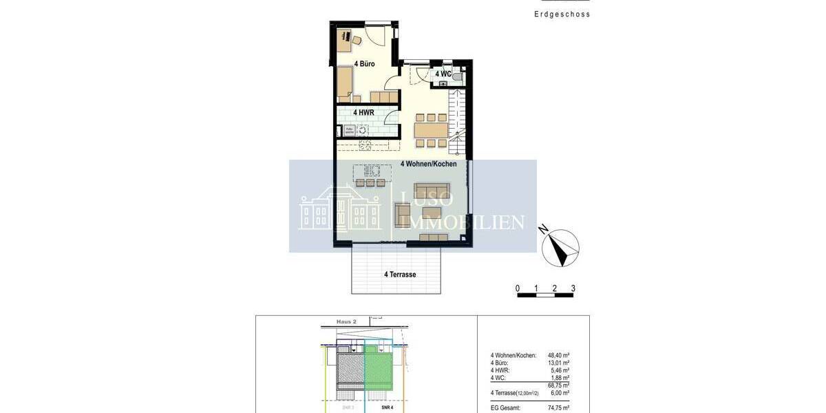 Doppelhaushälfte Wedel Marienhof - 4 Zimmer, 131 m&sup2;, 835.800&euro; | Angebot:25667296