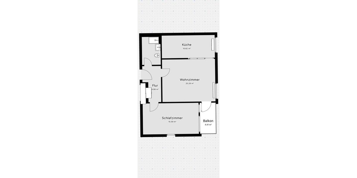 Etagenwohnung Hamburg Wandsbek - 2 Zimmer, 59 m&sup2;, 1.150&euro; | Angebot:25784531