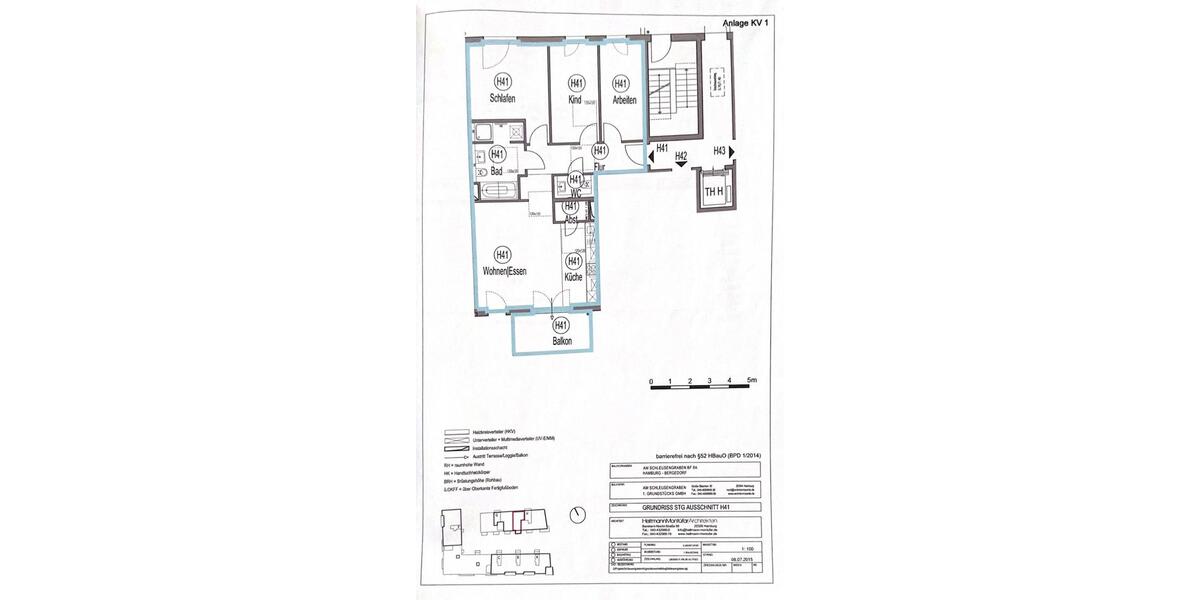 Dachgeschoßwohnung Hamburg Billwerder - 4 Zimmer, 94 m&sup2;, 599.000&euro; | Angebot:26647846