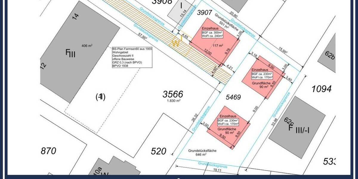 Grundstück Hamburg / Farmsen-Berne Farmsen-Berne - 1.149.000&euro; | Angebot:25667894