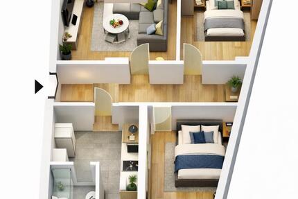 Wohnung Hamburg Harburg - 3 Zimmer, 56 m&sup2;, 269.000&euro; | Angebot:25646271