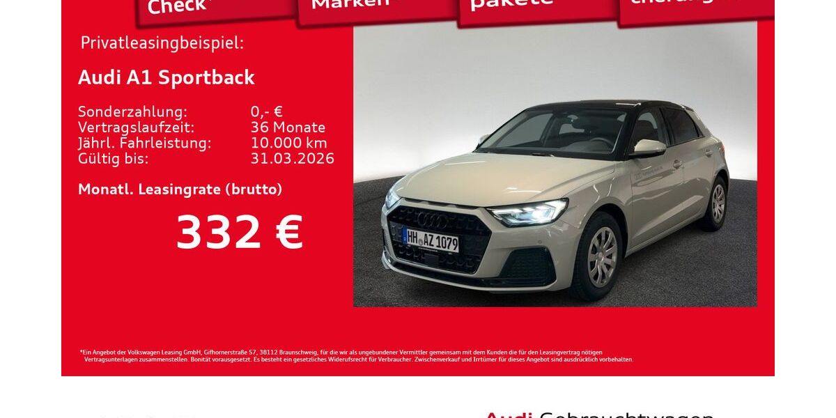 Audi A1 1.890 km 26.770 &euro; Hamburg 20537