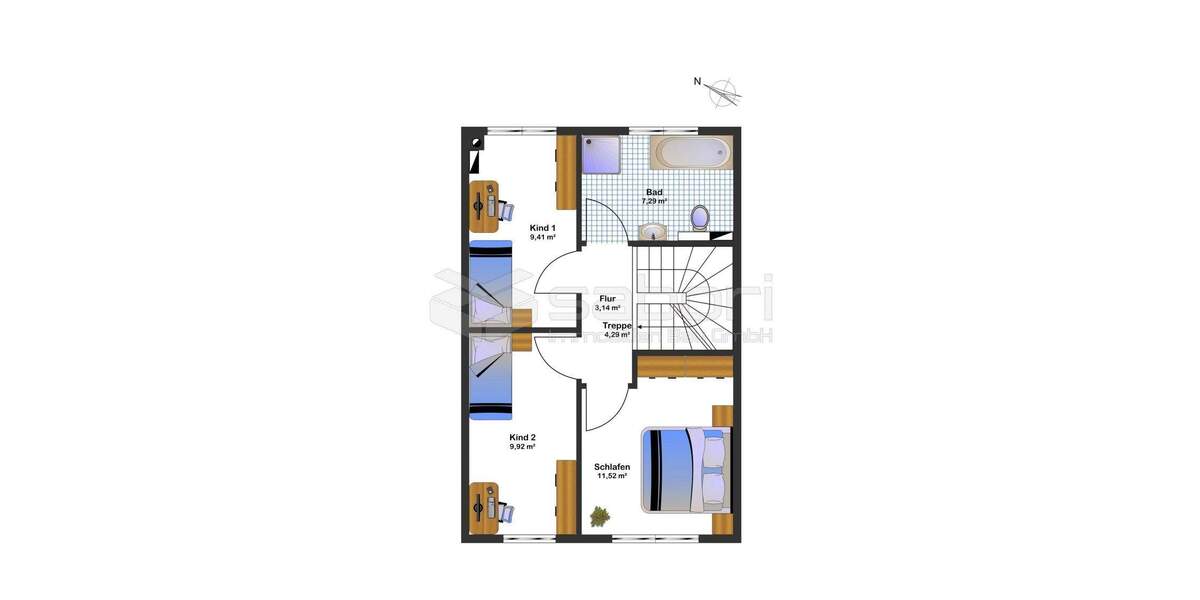 Reihenmittelhaus Hamburg Rahlstedt - 5 Zimmer, 124 m&sup2;, 559.000&euro; | Angebot:25704558